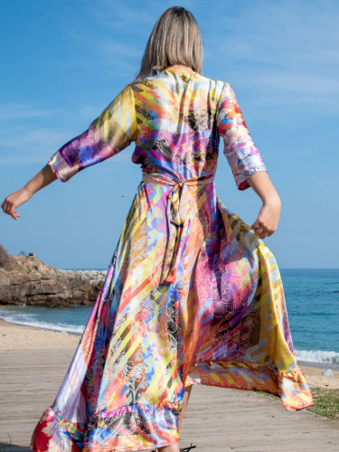Narama Saree Kimono Dress