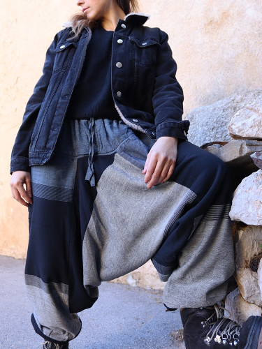 Tricolor Afghan pants