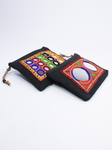 Mirrored banjara toiletry bag