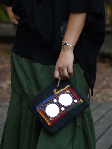 Mirrored banjara toiletry bag
