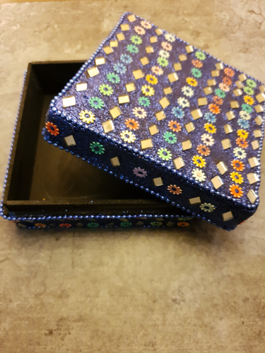Square mirror box.