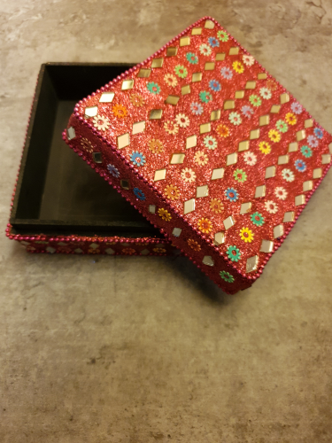 Square mirror box.