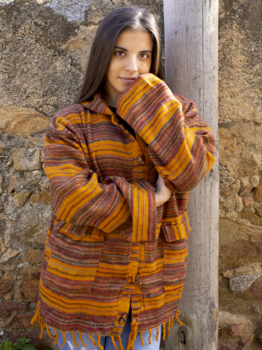 Wool buttoned jacket