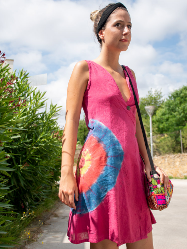 Tiedye Kimono Dress