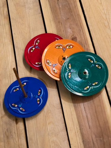 Painted wooden censer