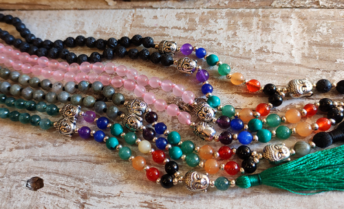 Buddha mala necklace
