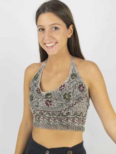 Triambé embroidered top